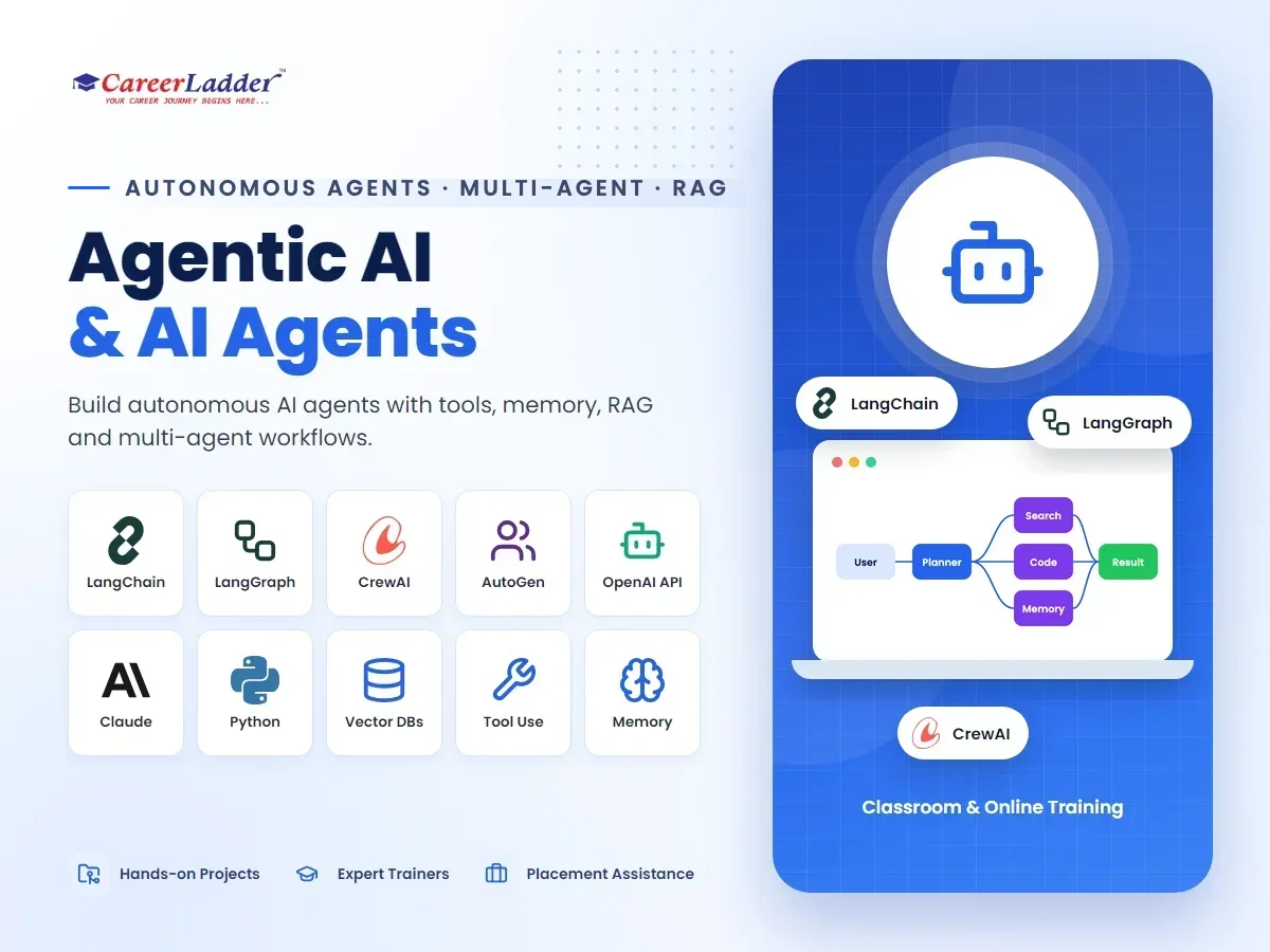 Agentic AI & AI Agents course at CareerLadder