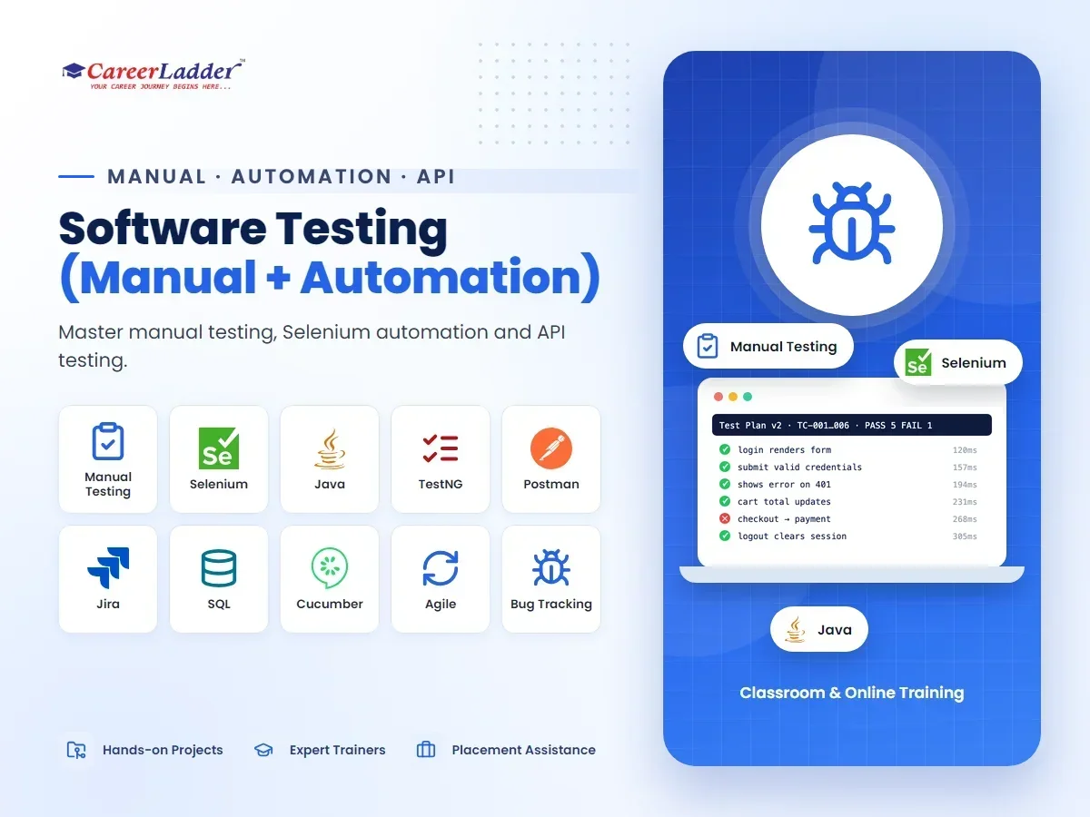 Software Testing (Manual + Automation)